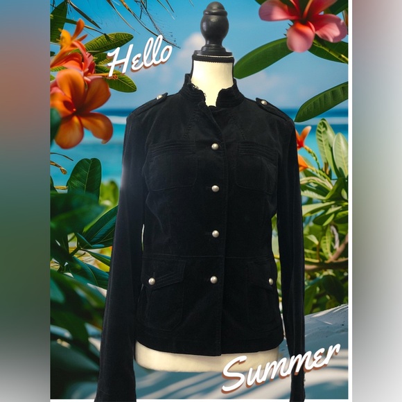 ▪️Mossimo Black Velvet Jacket Womens▪️ - Picture 3 of 10